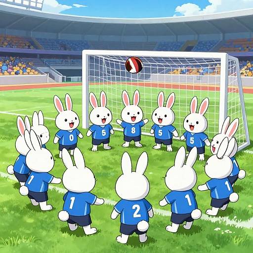 Bluetooth Easter Bunnies Football Anime