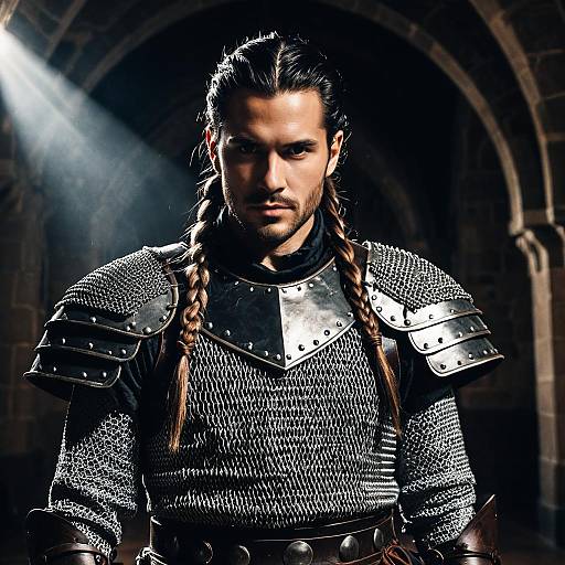 Warrior Braid in Castle Hall Editorial