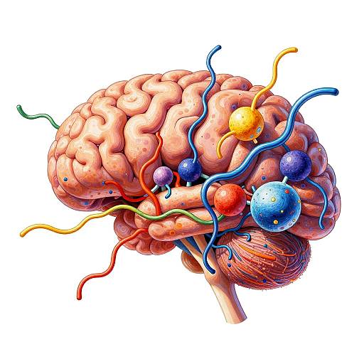 Artistic Visualization of GFAP Protein