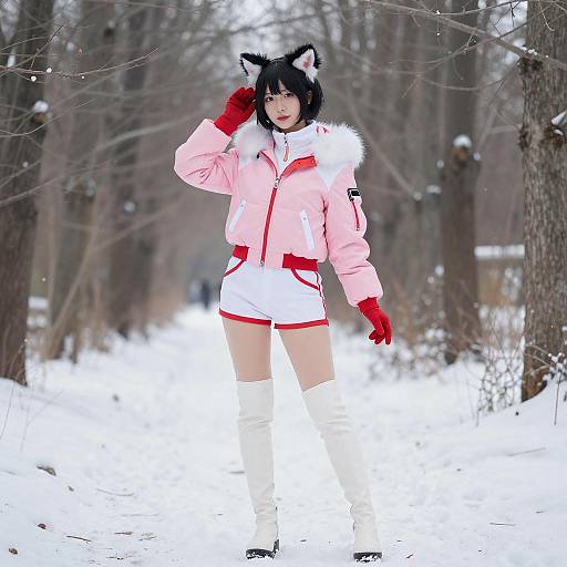Winter Wonderland Cosplay: Stylish and Bold
