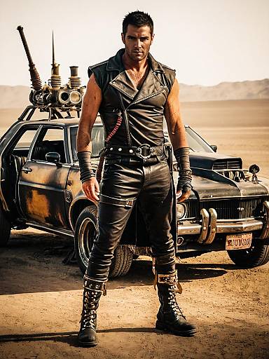 Mad Max-Inspired Leather Outfit