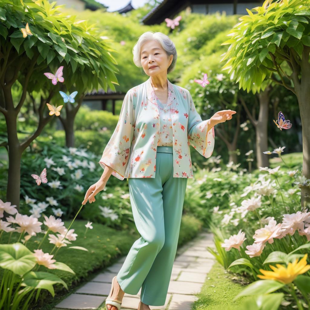 Serenity in a Butterfly Garden