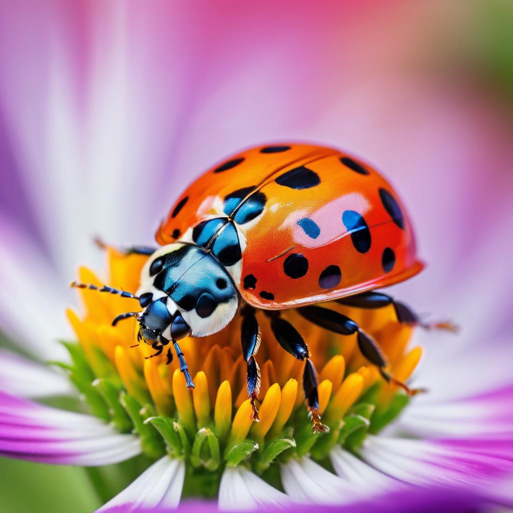 Macro Photography of Ladybug on Flower