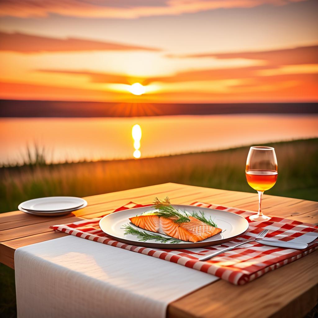 Rustic Dining Experience at Sunset