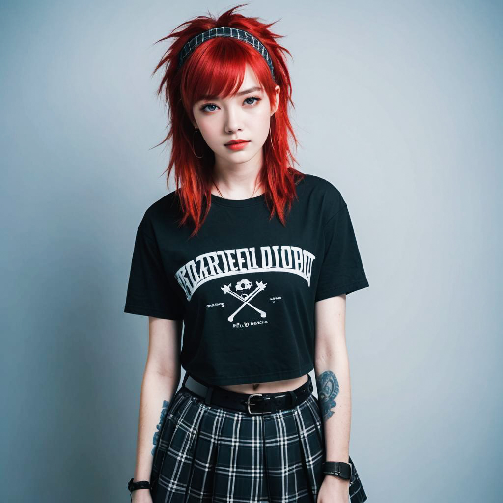 Dreamy-Eyed Punk Girl Photo Shoot