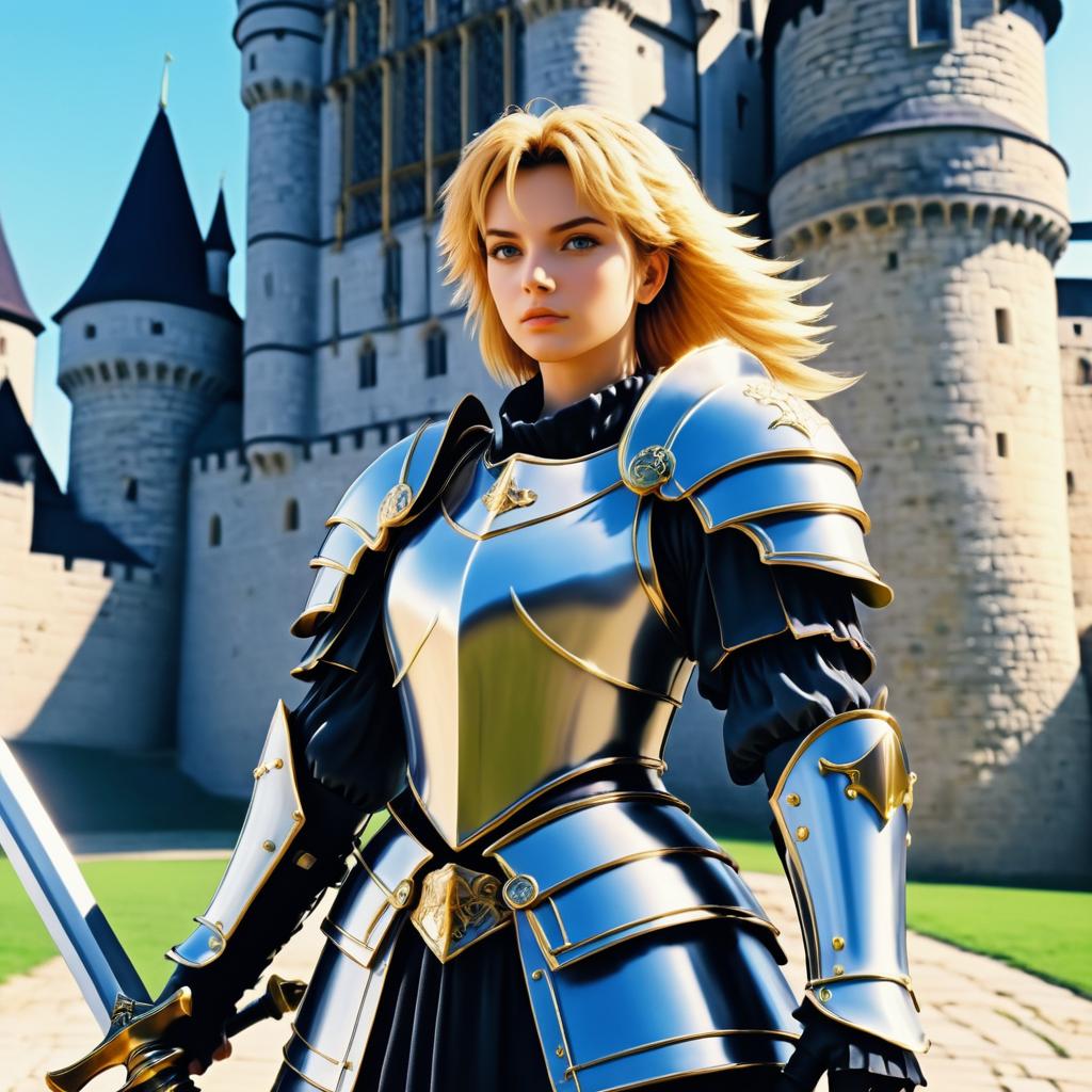 Epic 90s Anime: Female Knight Adventure