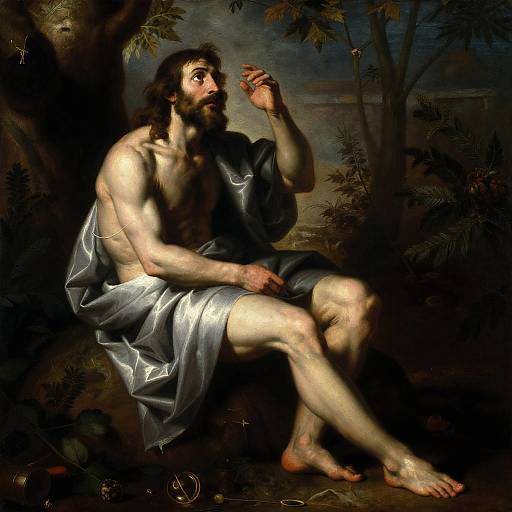 Baroque Jesus as Peter in Gethsemane