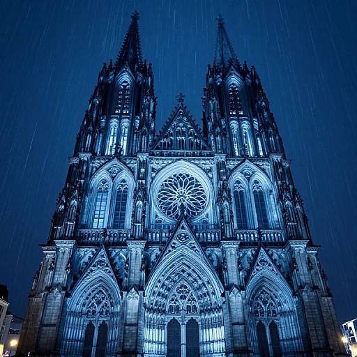 Gothic Cathedral with X-Ray Effect