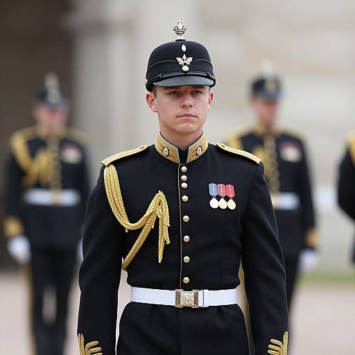Palace Guard in Military Uniform