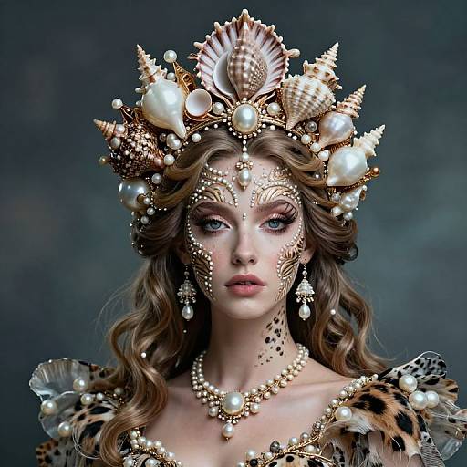Ethereal Sea Queen with Shell Crown