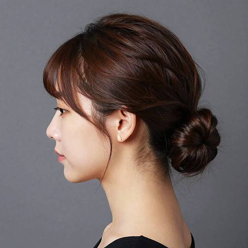 Modern Japanese Updo Hair Fashion