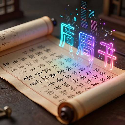 Ancient Scroll Deciphered by AI