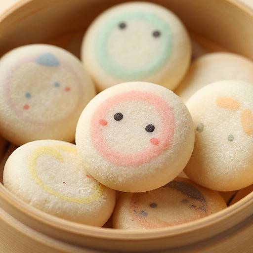 Macro Shot of Hina-Arare Crackers