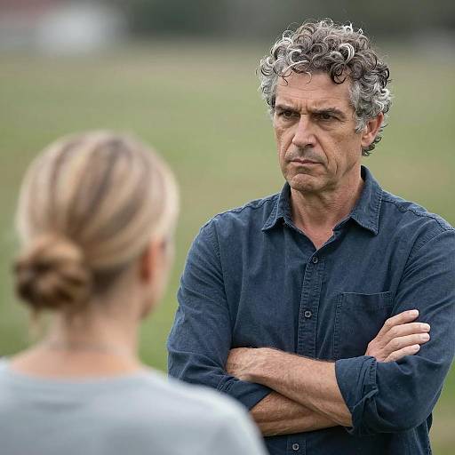 Intense Outdoor Portrait of Two People
