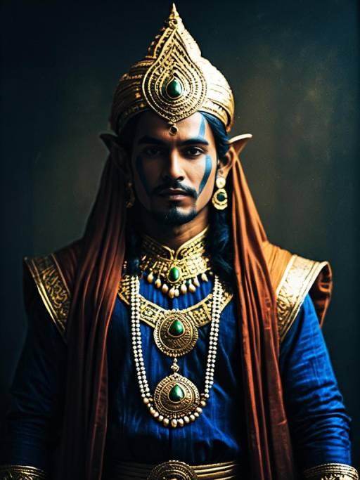 Man Dressed in Damodar Costume