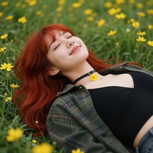 Realistic Witch Aesthetic Girl Outdoors