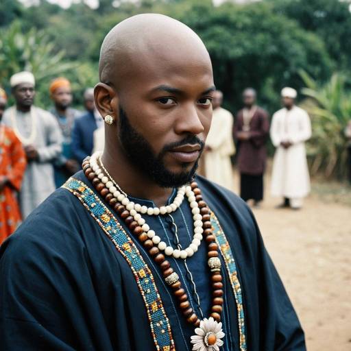 Stunning African Wedding Attire Portrait