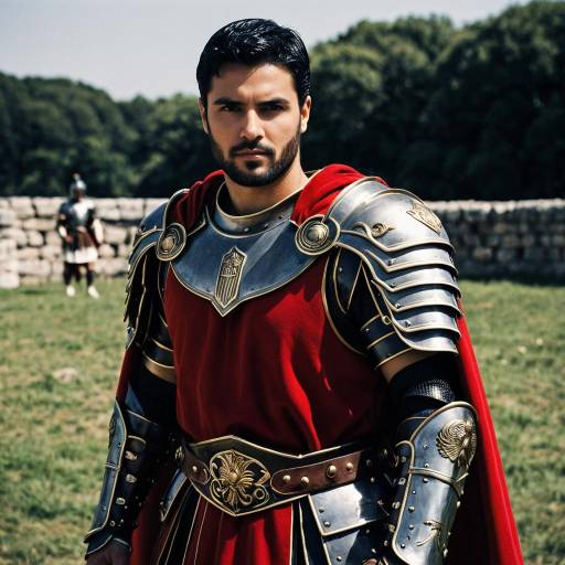 Realistic Roman General in Armor