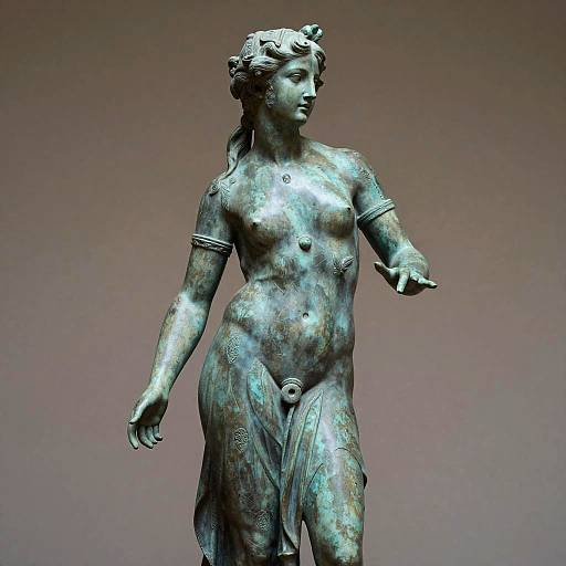 Ultra Realistic Bronze Nymph Statue