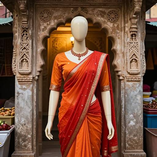 Mannequin in Traditional Indian Attire