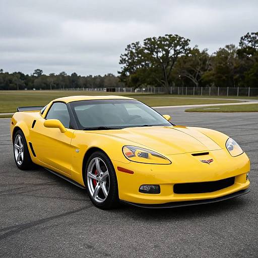Yellow 2006 Chevrolet Corvette Z06