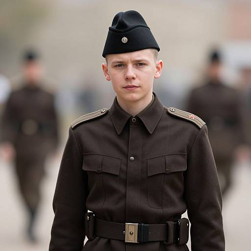 Realistic WWII German Soldier Portrait