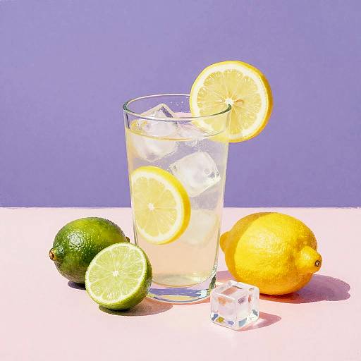 Still Life Fruit Drink Watercolor