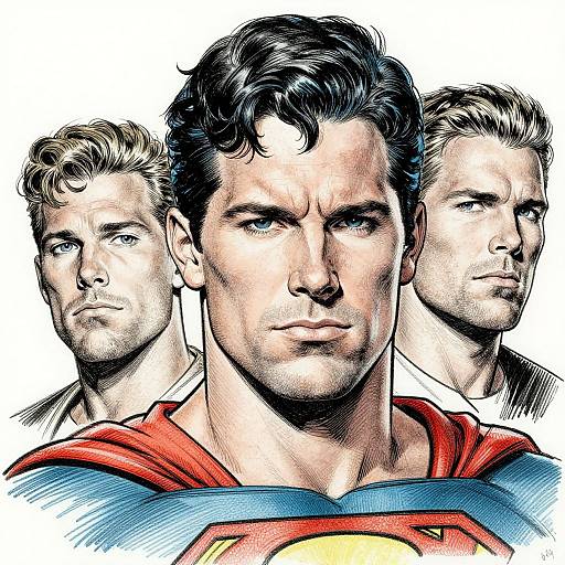 Mark Wahlberg as Superman Sketch