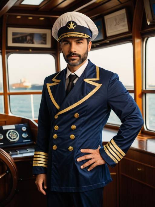 Realistic Ship Captain Cosplay Portrait