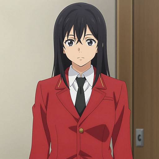Yumeko Jabami in Red Uniform