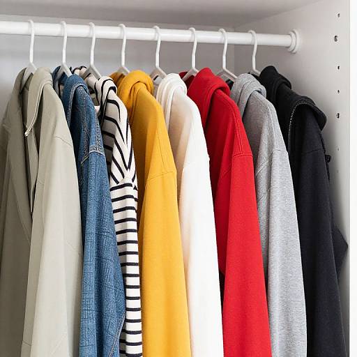 Vibrant Clothing Organized Closet