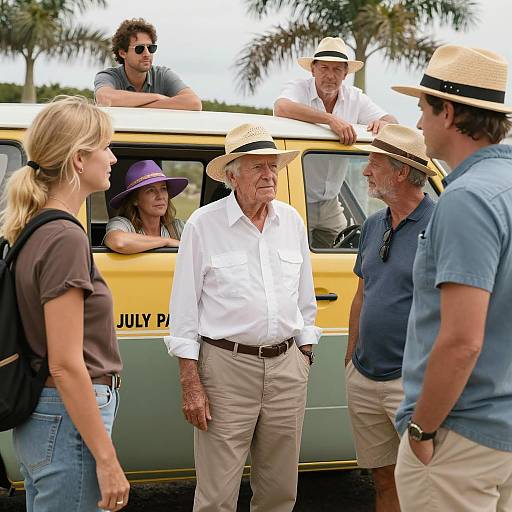 Casual Outdoor Gathering by Vintage Van