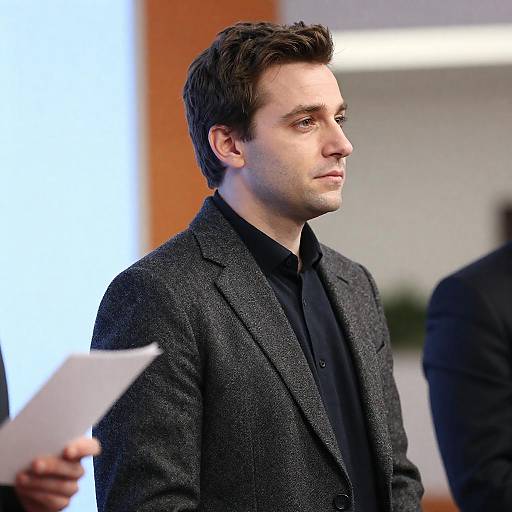 Profile Portrait: Man in Tweed Blazer