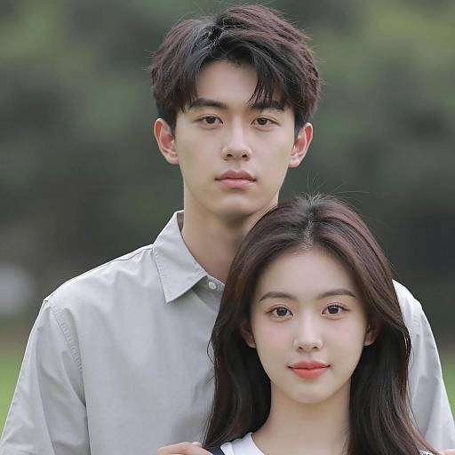 Young Couple in Nature Portrait