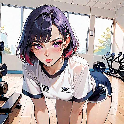 Anime Girl in Gym Uniform