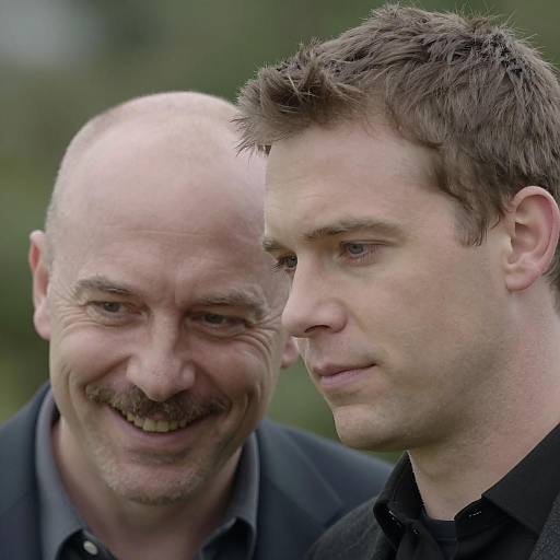 Close-Up Portrait of Two Men