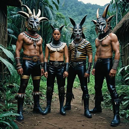 Tribal Jungle Village Beasts in Latex