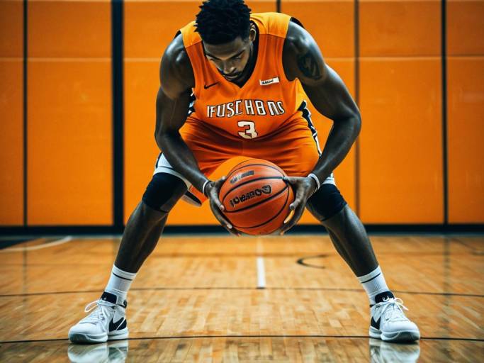 Dynamic Basketball Player Wallpaper Design