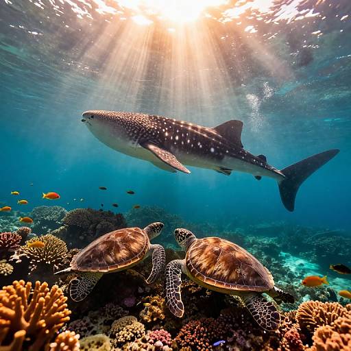 Regal Whale Shark and Sea Turtles