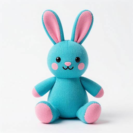 DIY No-Sew Turquoise Sock Bunny