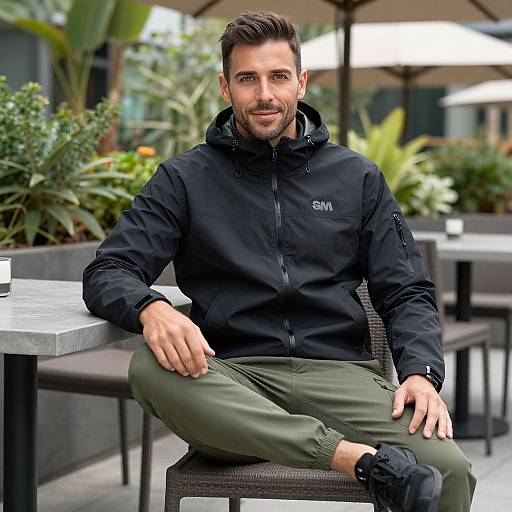 Man in Outdoor Casual Wear