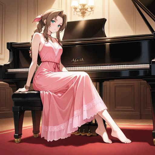 Elegant Aerith Gainsborough in Soft Light