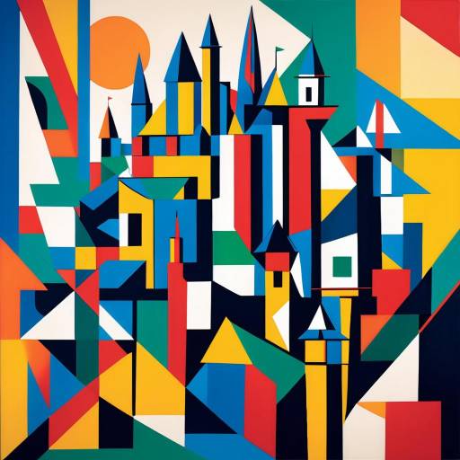 Captivating Cubist City Life Design