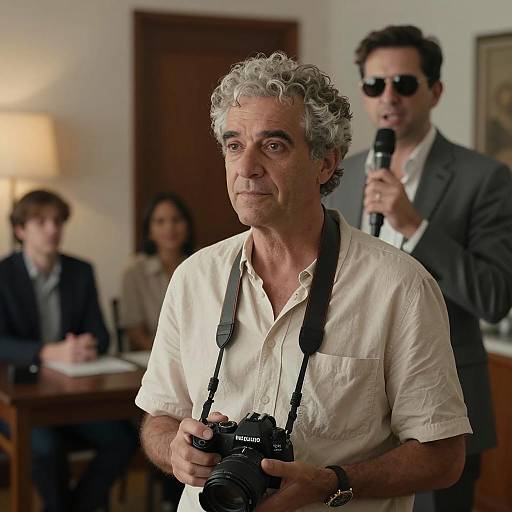 Capturing Moments in a Dimly Lit Room