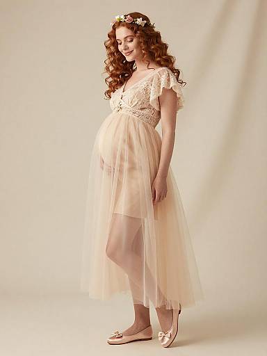 Ethereal Fairy Maternity Fashion Portrait