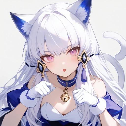 Adorable Cat-Eared Girl Portrait