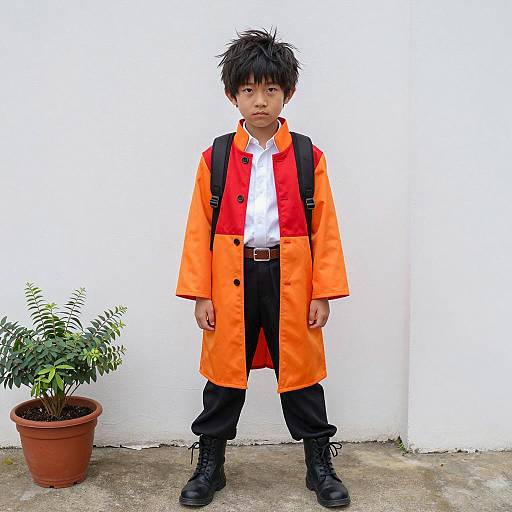 Young Boy in Jirou Hero Costume