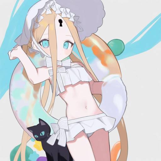 Illustration of Abigail williams (swimsuit foreigner) (third ascension) (fate), fate/grand order in the style of Kokaki mumose