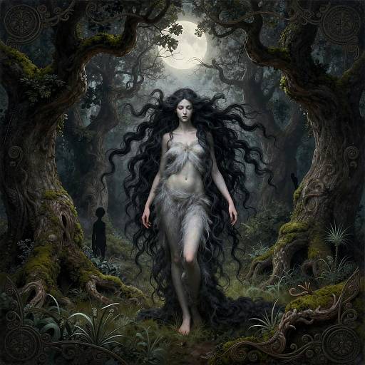 Pre-Raphaelite Gothic Forest Nymph