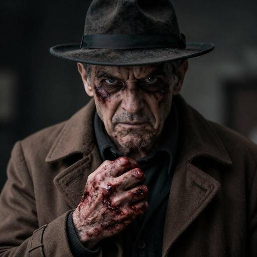 Intense Portrait of a Menacing Elder